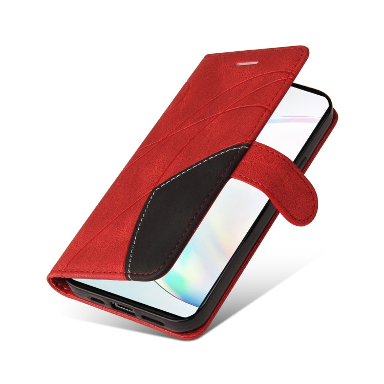 For Samsung Galaxy Note10 Lite / A81 Dual-color Splicing Horizontal Flip PU Leather Case with Holder & Card Slots & Wallet
