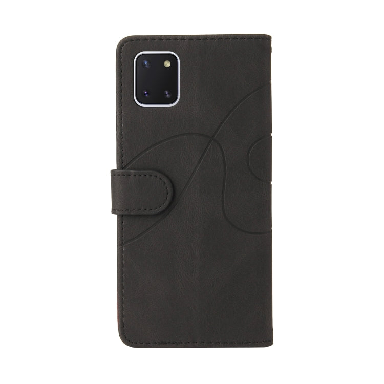For Samsung Galaxy Note10 Lite / A81 Dual-color Splicing Horizontal Flip PU Leather Case with Holder & Card Slots & Wallet
