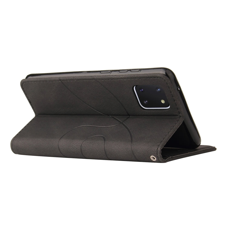 For Samsung Galaxy Note10 Lite / A81 Dual-color Splicing Horizontal Flip PU Leather Case with Holder & Card Slots & Wallet