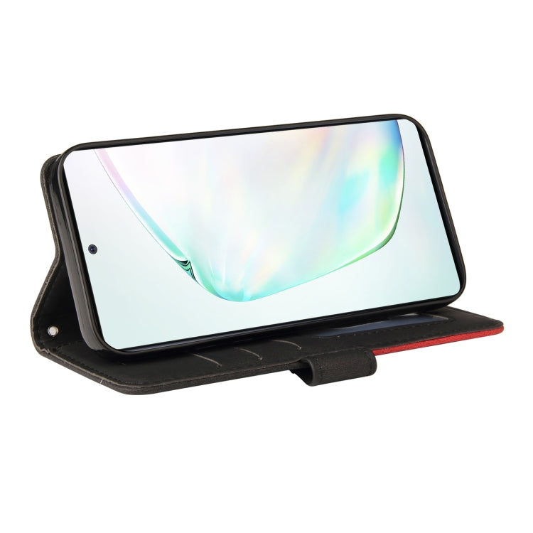 For Samsung Galaxy Note10 Lite / A81 Dual-color Splicing Horizontal Flip PU Leather Case with Holder & Card Slots & Wallet