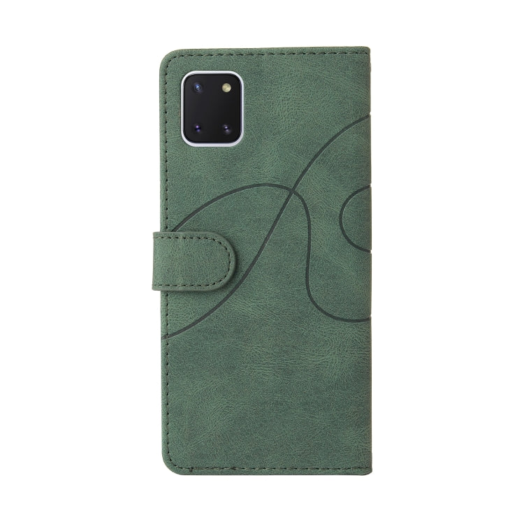 For Samsung Galaxy Note10 Lite / A81 Dual-color Splicing Horizontal Flip PU Leather Case with Holder & Card Slots & Wallet