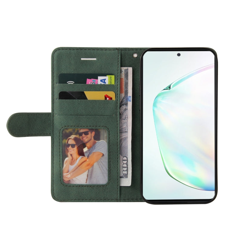For Samsung Galaxy Note10 Lite / A81 Dual-color Splicing Horizontal Flip PU Leather Case with Holder & Card Slots & Wallet