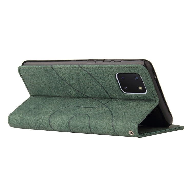 For Samsung Galaxy Note10 Lite / A81 Dual-color Splicing Horizontal Flip PU Leather Case with Holder & Card Slots & Wallet