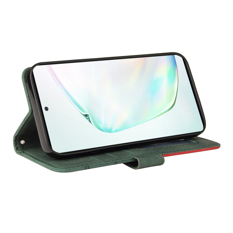 For Samsung Galaxy Note10 Lite / A81 Dual-color Splicing Horizontal Flip PU Leather Case with Holder & Card Slots & Wallet