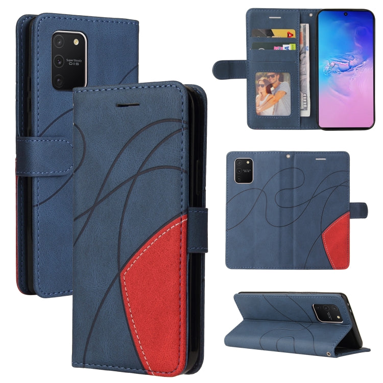 For Samsung Galaxy S10 Lite / A91 Dual-color Splicing Horizontal Flip PU Leather Case with Holder & Card Slots & Wallet