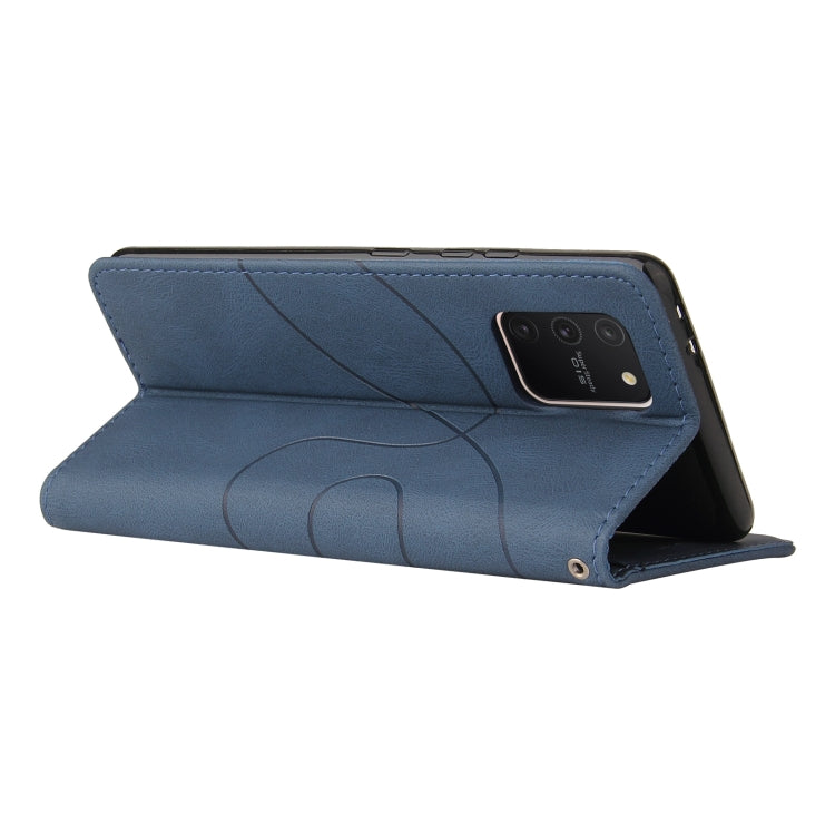 For Samsung Galaxy S10 Lite / A91 Dual-color Splicing Horizontal Flip PU Leather Case with Holder & Card Slots & Wallet