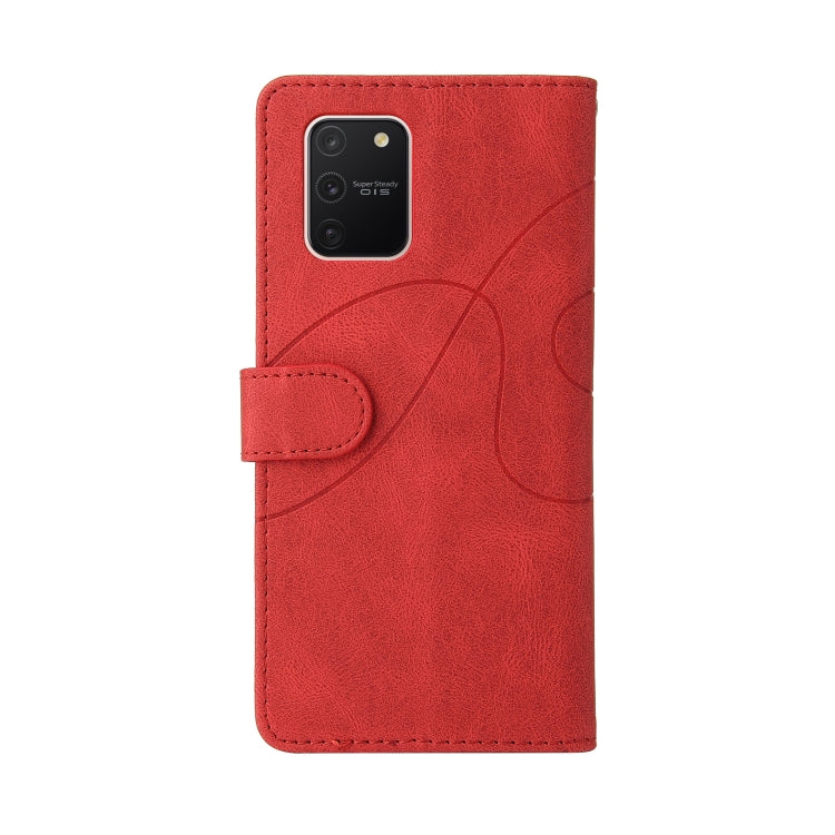 For Samsung Galaxy S10 Lite / A91 Dual-color Splicing Horizontal Flip PU Leather Case with Holder & Card Slots & Wallet