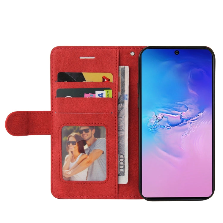 For Samsung Galaxy S10 Lite / A91 Dual-color Splicing Horizontal Flip PU Leather Case with Holder & Card Slots & Wallet
