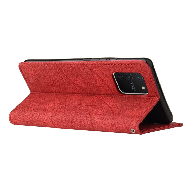 For Samsung Galaxy S10 Lite / A91 Dual-color Splicing Horizontal Flip PU Leather Case with Holder & Card Slots & Wallet