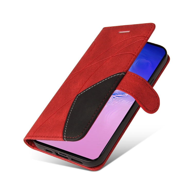 For Samsung Galaxy S10 Lite / A91 Dual-color Splicing Horizontal Flip PU Leather Case with Holder & Card Slots & Wallet