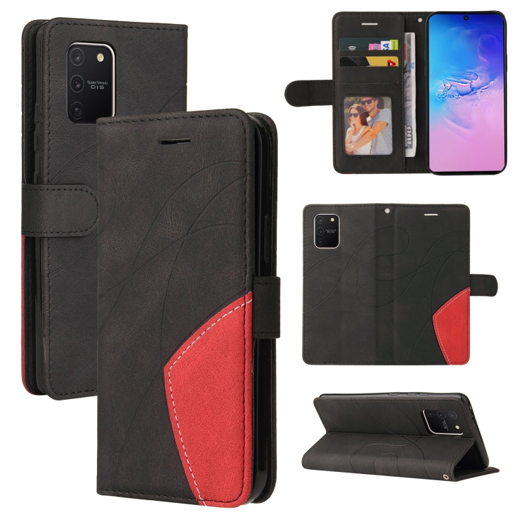 For Samsung Galaxy S10 Lite / A91 Dual-color Splicing Horizontal Flip PU Leather Case with Holder & Card Slots & Wallet