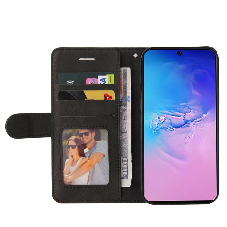 For Samsung Galaxy S10 Lite / A91 Dual-color Splicing Horizontal Flip PU Leather Case with Holder & Card Slots & Wallet