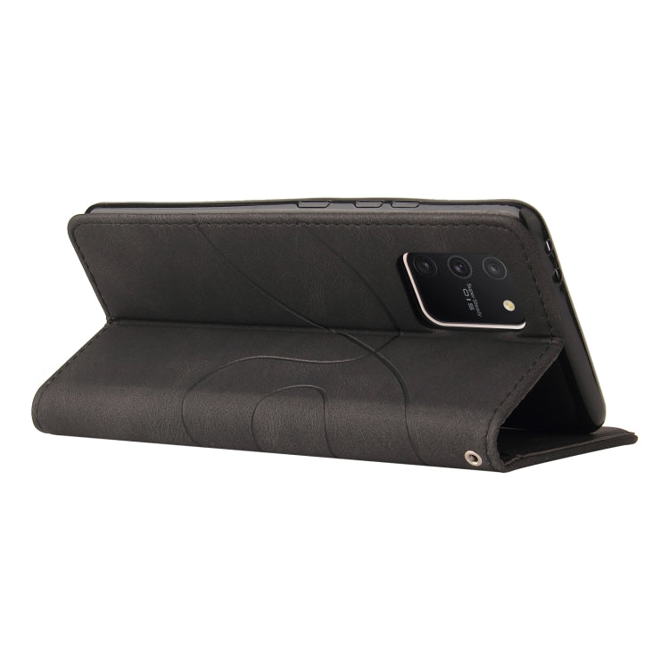 For Samsung Galaxy S10 Lite / A91 Dual-color Splicing Horizontal Flip PU Leather Case with Holder & Card Slots & Wallet