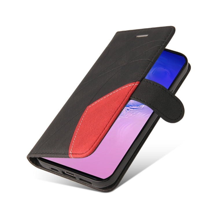 For Samsung Galaxy S10 Lite / A91 Dual-color Splicing Horizontal Flip PU Leather Case with Holder & Card Slots & Wallet