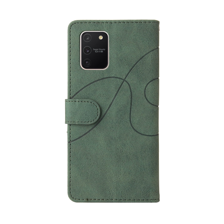 For Samsung Galaxy S10 Lite / A91 Dual-color Splicing Horizontal Flip PU Leather Case with Holder & Card Slots & Wallet