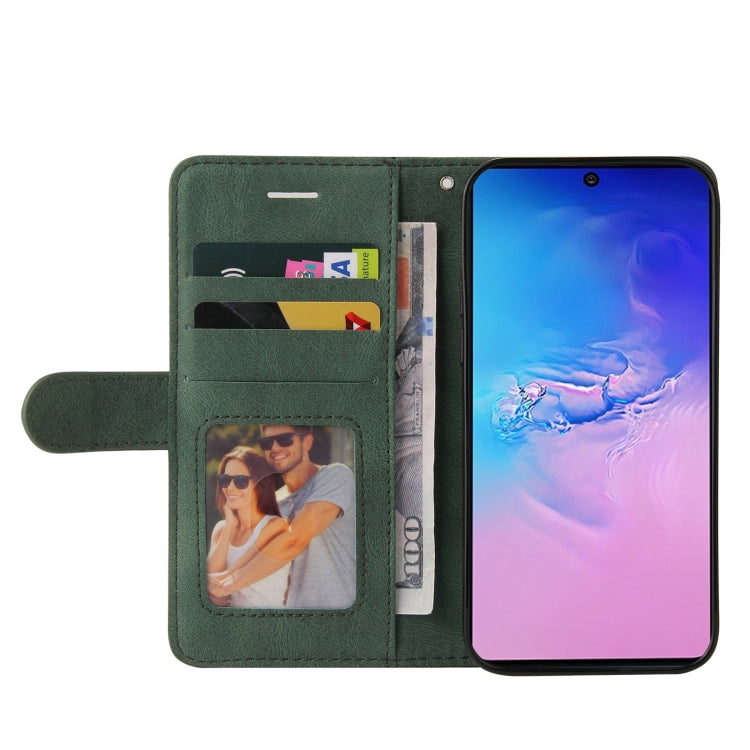 For Samsung Galaxy S10 Lite / A91 Dual-color Splicing Horizontal Flip PU Leather Case with Holder & Card Slots & Wallet