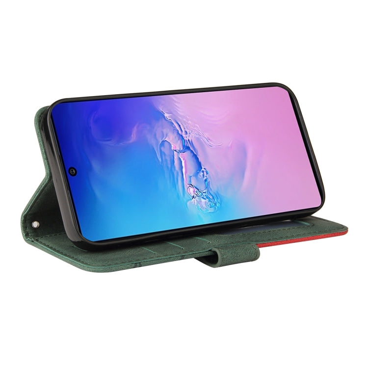 For Samsung Galaxy S10 Lite / A91 Dual-color Splicing Horizontal Flip PU Leather Case with Holder & Card Slots & Wallet