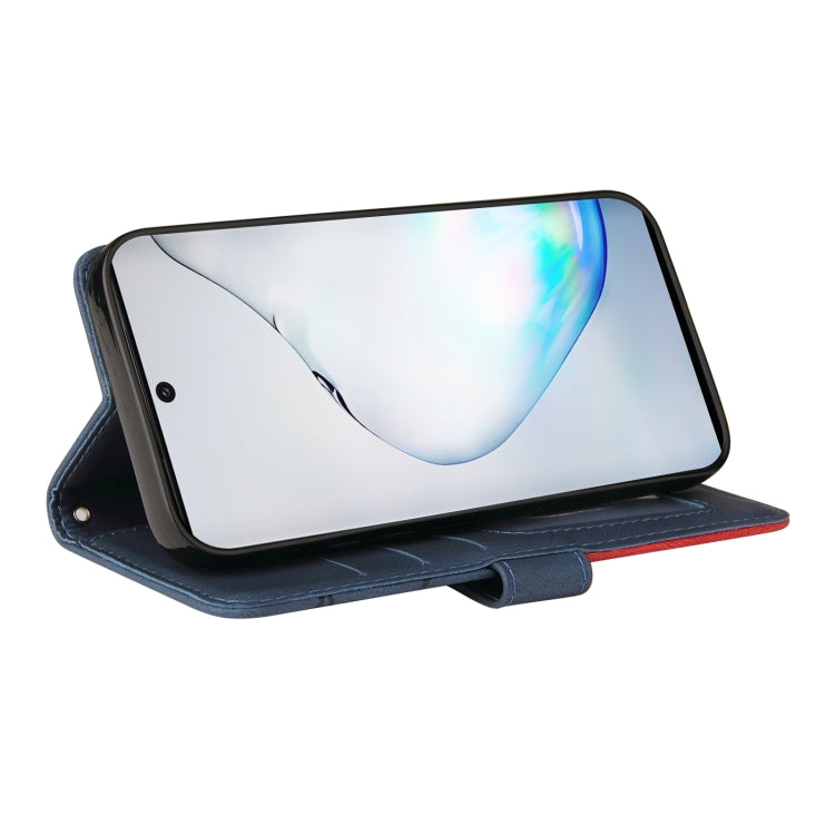 For Samsung Galaxy Note10 Dual-color Splicing Horizontal Flip PU Leather Case with Holder & Card Slots & Wallet