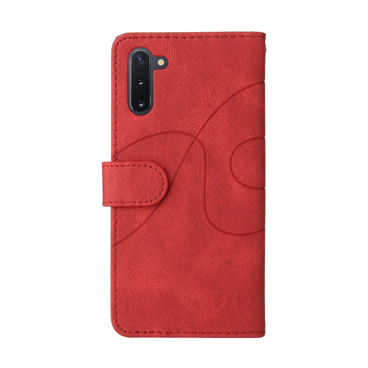 For Samsung Galaxy Note10 Dual-color Splicing Horizontal Flip PU Leather Case with Holder & Card Slots & Wallet