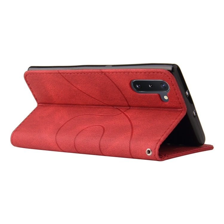For Samsung Galaxy Note10 Dual-color Splicing Horizontal Flip PU Leather Case with Holder & Card Slots & Wallet