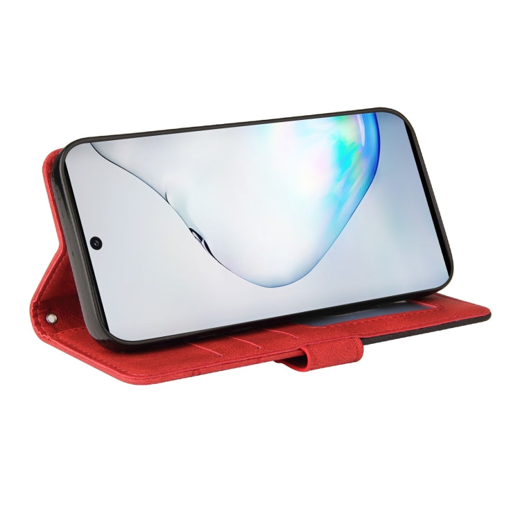 For Samsung Galaxy Note10 Dual-color Splicing Horizontal Flip PU Leather Case with Holder & Card Slots & Wallet