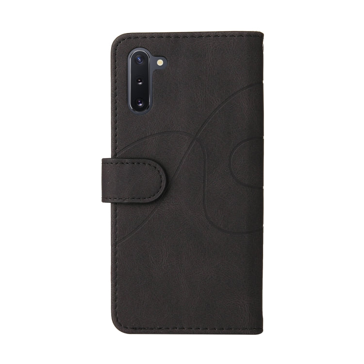 For Samsung Galaxy Note10 Dual-color Splicing Horizontal Flip PU Leather Case with Holder & Card Slots & Wallet