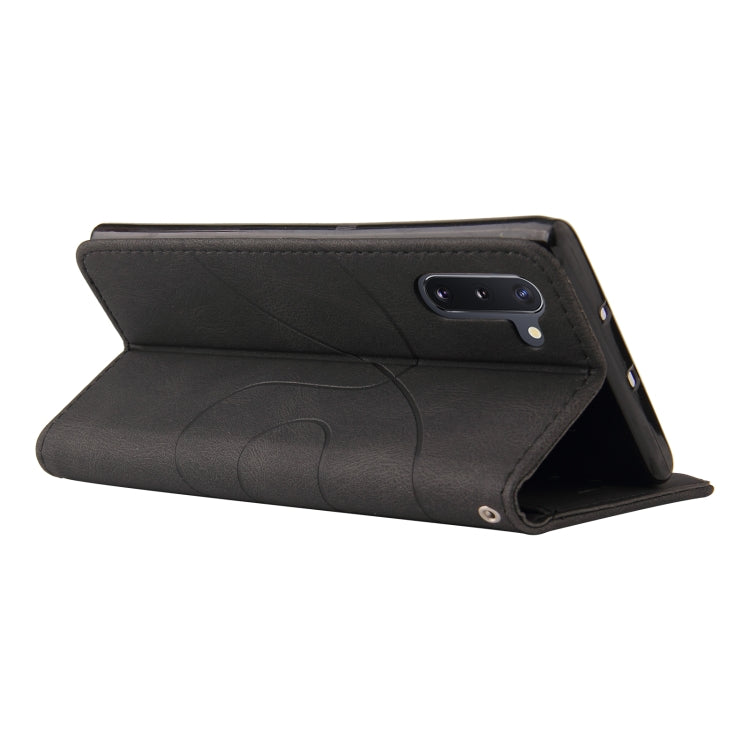 For Samsung Galaxy Note10 Dual-color Splicing Horizontal Flip PU Leather Case with Holder & Card Slots & Wallet