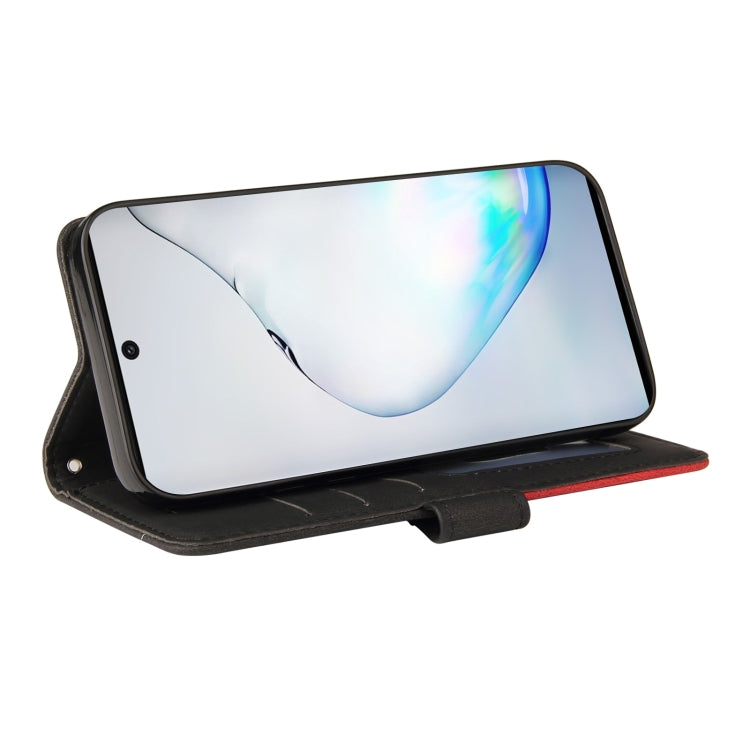 For Samsung Galaxy Note10 Dual-color Splicing Horizontal Flip PU Leather Case with Holder & Card Slots & Wallet