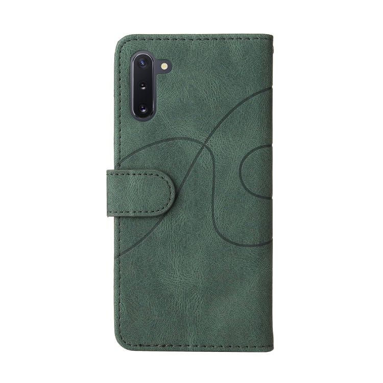 For Samsung Galaxy Note10 Dual-color Splicing Horizontal Flip PU Leather Case with Holder & Card Slots & Wallet