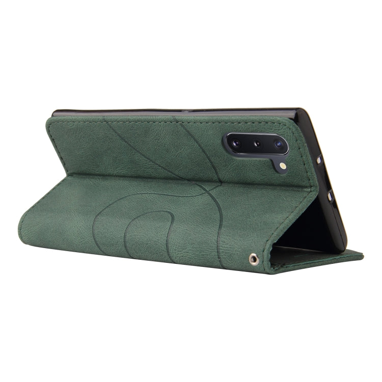 For Samsung Galaxy Note10 Dual-color Splicing Horizontal Flip PU Leather Case with Holder & Card Slots & Wallet