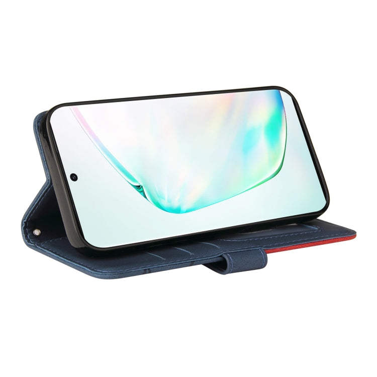 For Samsung Galaxy Note10+ Dual-color Splicing Horizontal Flip PU Leather Case with Holder & Card Slots & Wallet
