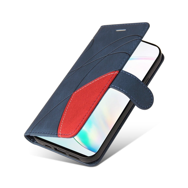 For Samsung Galaxy Note10+ Dual-color Splicing Horizontal Flip PU Leather Case with Holder & Card Slots & Wallet