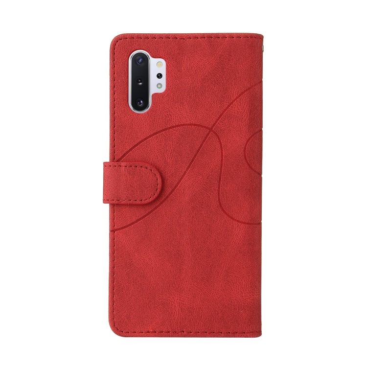 For Samsung Galaxy Note10+ Dual-color Splicing Horizontal Flip PU Leather Case with Holder & Card Slots & Wallet