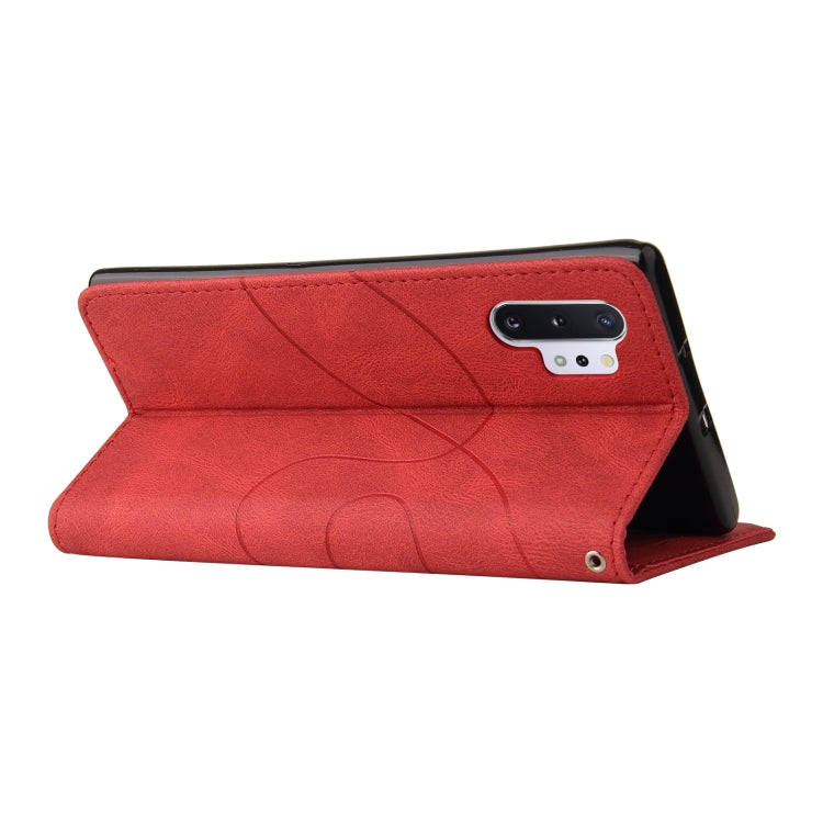 For Samsung Galaxy Note10+ Dual-color Splicing Horizontal Flip PU Leather Case with Holder & Card Slots & Wallet