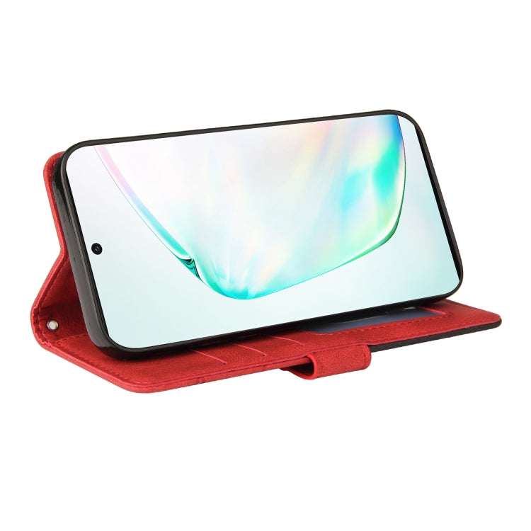 For Samsung Galaxy Note10+ Dual-color Splicing Horizontal Flip PU Leather Case with Holder & Card Slots & Wallet