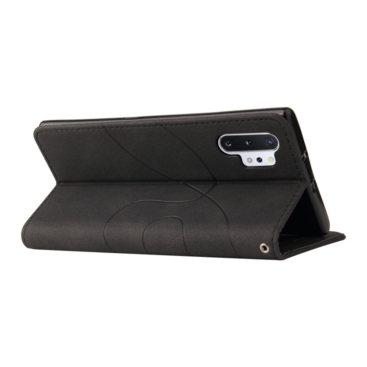 For Samsung Galaxy Note10+ Dual-color Splicing Horizontal Flip PU Leather Case with Holder & Card Slots & Wallet