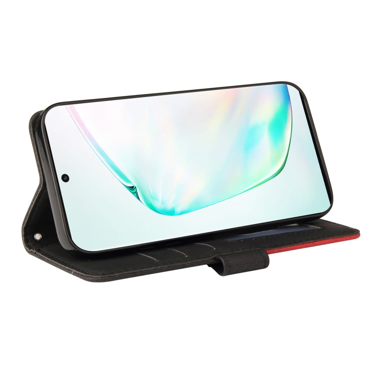 For Samsung Galaxy Note10+ Dual-color Splicing Horizontal Flip PU Leather Case with Holder & Card Slots & Wallet