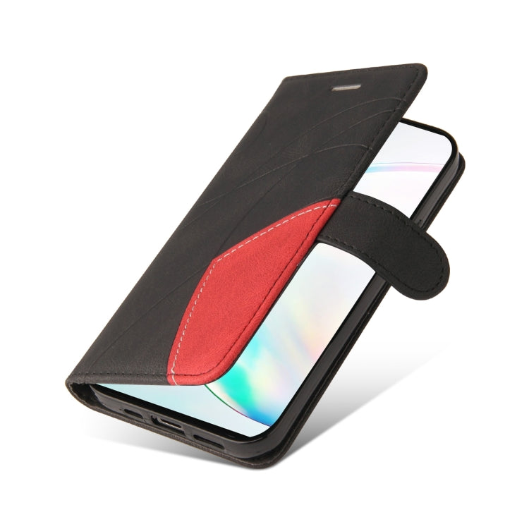 For Samsung Galaxy Note10+ Dual-color Splicing Horizontal Flip PU Leather Case with Holder & Card Slots & Wallet