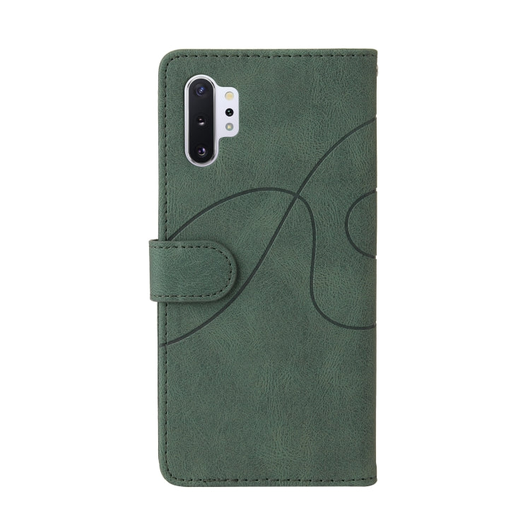 For Samsung Galaxy Note10+ Dual-color Splicing Horizontal Flip PU Leather Case with Holder & Card Slots & Wallet