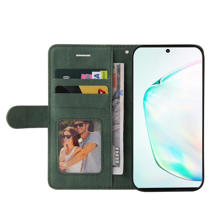 For Samsung Galaxy Note10+ Dual-color Splicing Horizontal Flip PU Leather Case with Holder & Card Slots & Wallet