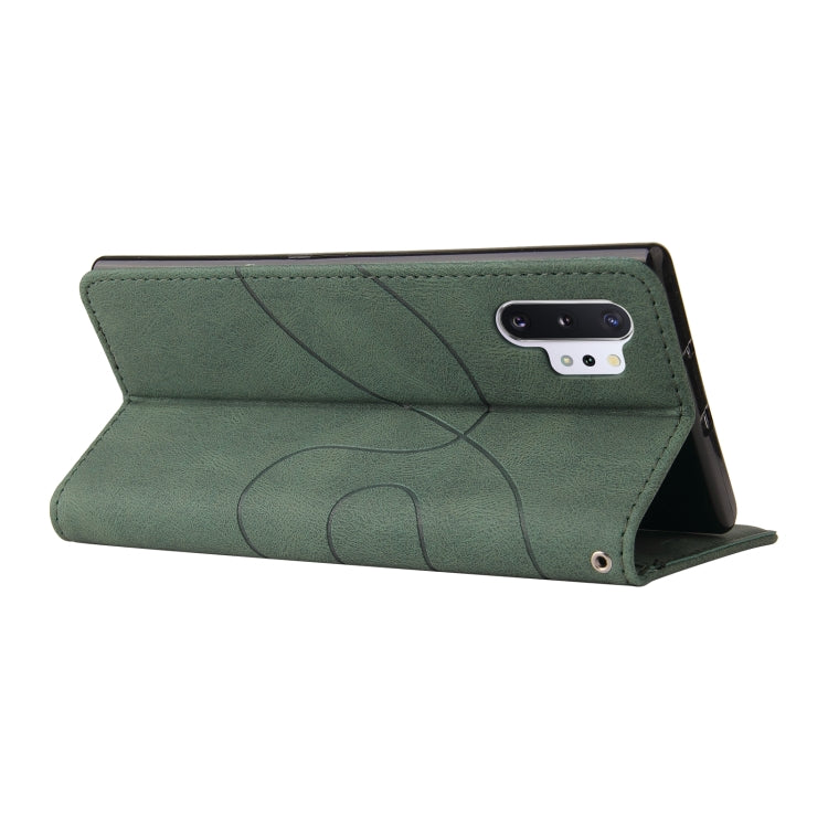 For Samsung Galaxy Note10+ Dual-color Splicing Horizontal Flip PU Leather Case with Holder & Card Slots & Wallet