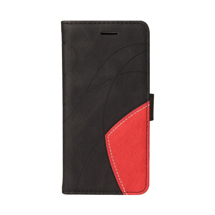 For Samsung Galaxy Note20 Dual-color Splicing Horizontal Flip PU Leather Case with Holder & Card Slots & Wallet