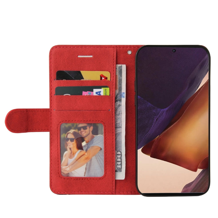For Samsung Galaxy Note20 Ultra Dual-color Splicing Horizontal Flip PU Leather Case with Holder & Card Slots & Wallet