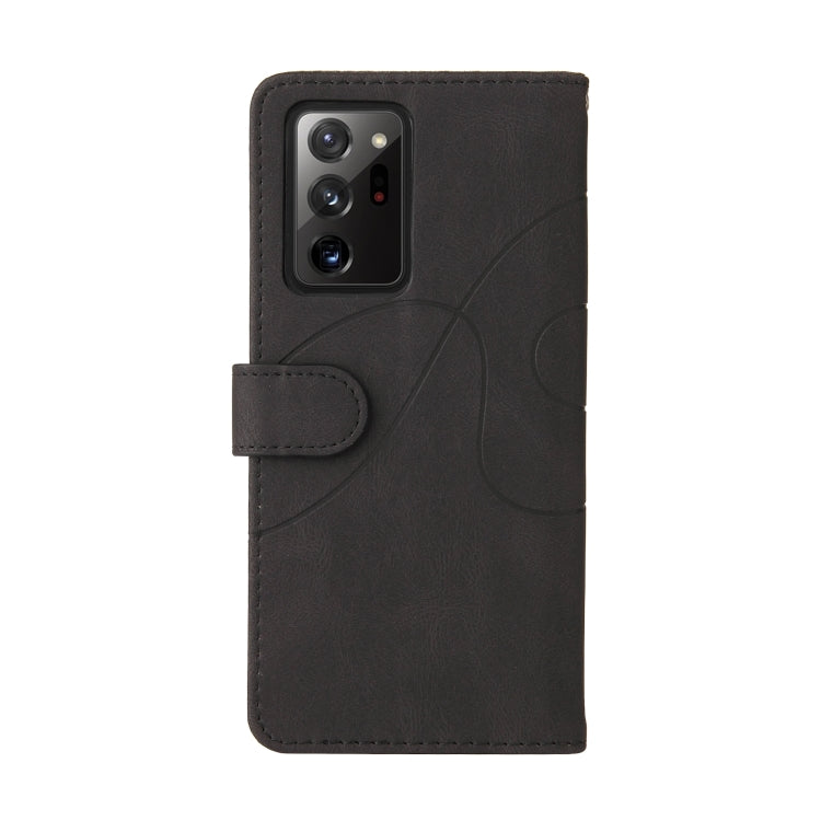 For Samsung Galaxy Note20 Ultra Dual-color Splicing Horizontal Flip PU Leather Case with Holder & Card Slots & Wallet
