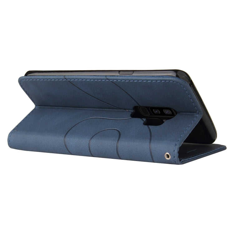 For Samsung Galaxy S9+ Dual-color Splicing Horizontal Flip PU Leather Case with Holder & Card Slots & Wallet