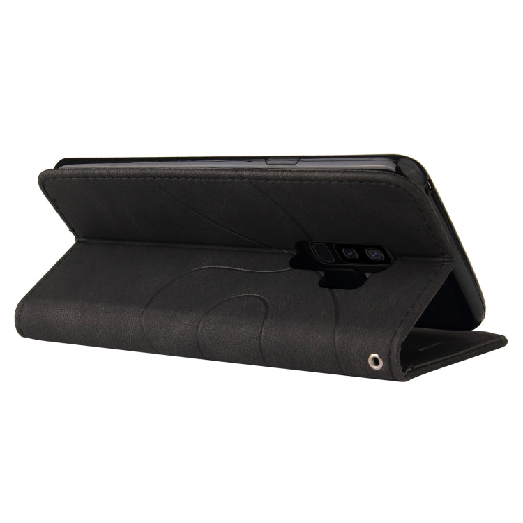 For Samsung Galaxy S9+ Dual-color Splicing Horizontal Flip PU Leather Case with Holder & Card Slots & Wallet