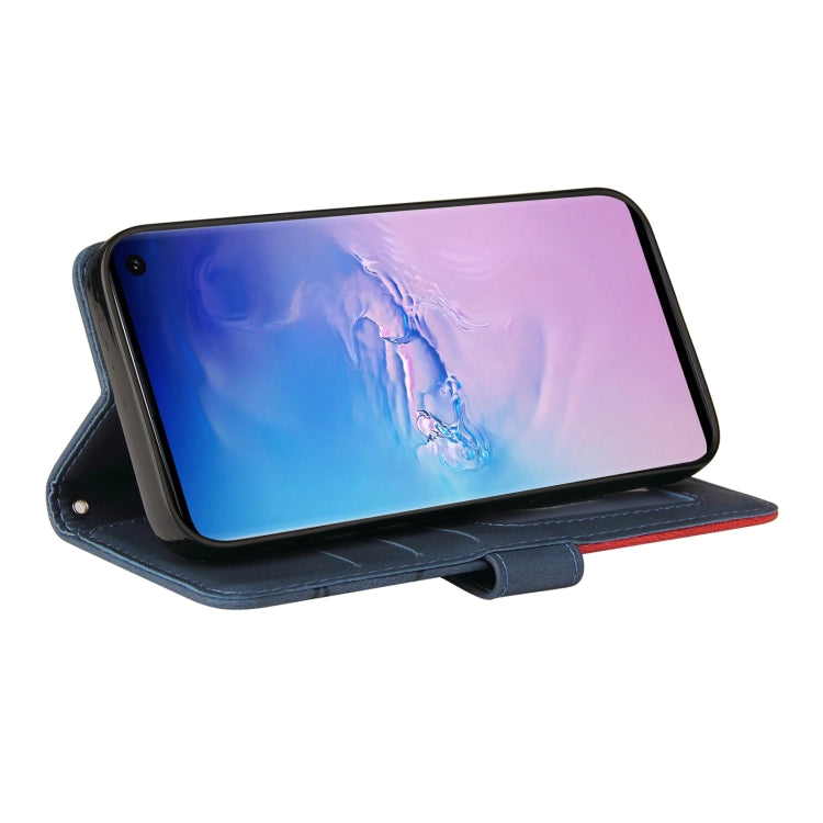 For Samsung Galaxy S10 Dual-color Splicing Horizontal Flip PU Leather Case with Holder & Card Slots & Wallet