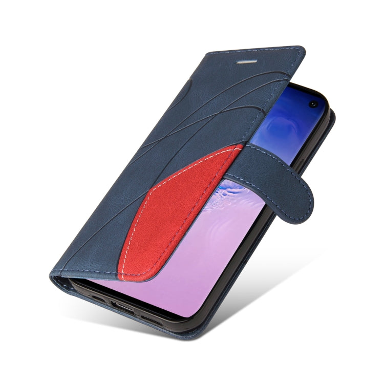 For Samsung Galaxy S10 Dual-color Splicing Horizontal Flip PU Leather Case with Holder & Card Slots & Wallet