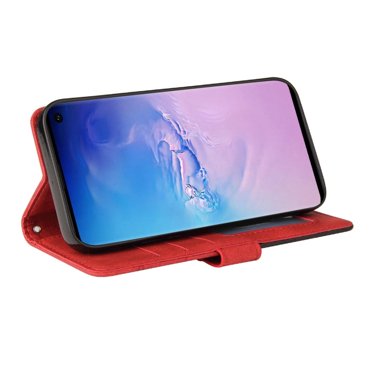 For Samsung Galaxy S10 Dual-color Splicing Horizontal Flip PU Leather Case with Holder & Card Slots & Wallet