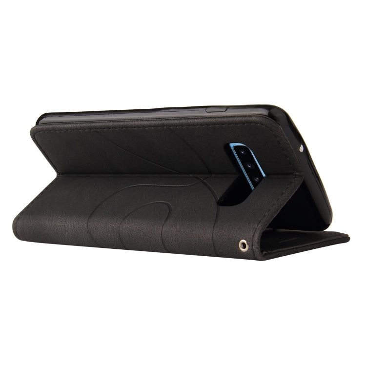 For Samsung Galaxy S10 Dual-color Splicing Horizontal Flip PU Leather Case with Holder & Card Slots & Wallet